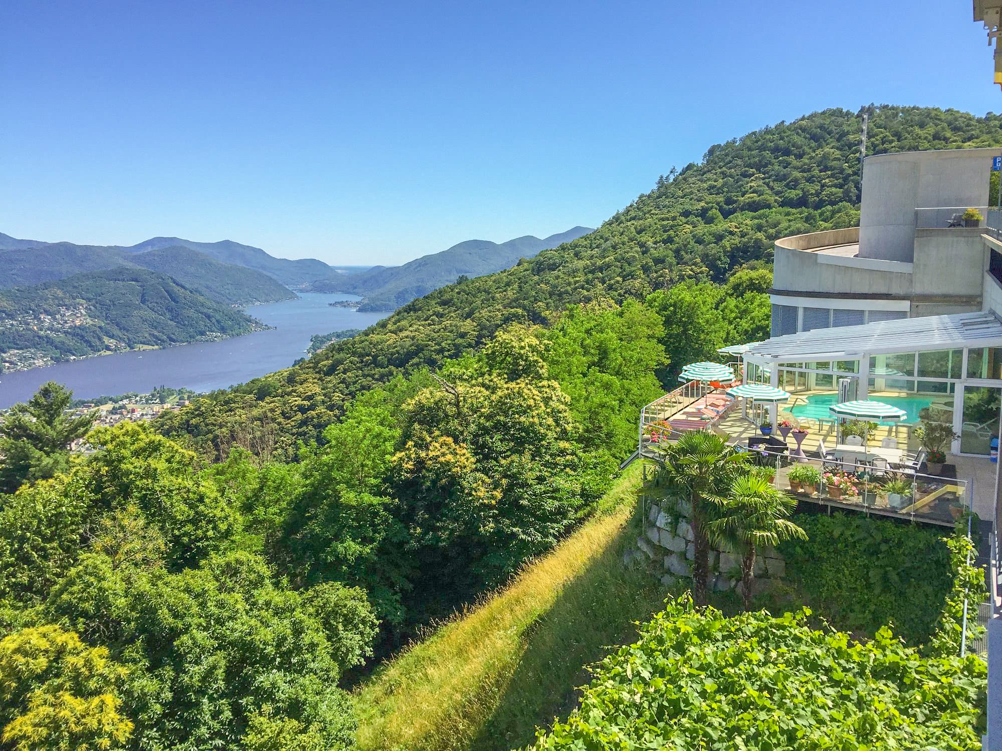 Hotel Al Ponte a Cademario con vista panoramica sul Lago di Lugano
